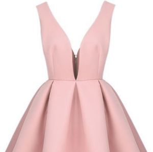 Shein Pink Deep V Dress